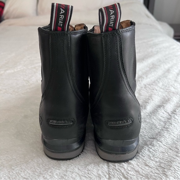 Ariat Leather Boots Black Zip up combat women’s 8 - Picture 6 of 11